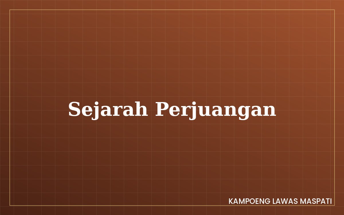 Sejarah perjuangan di Omah Tua