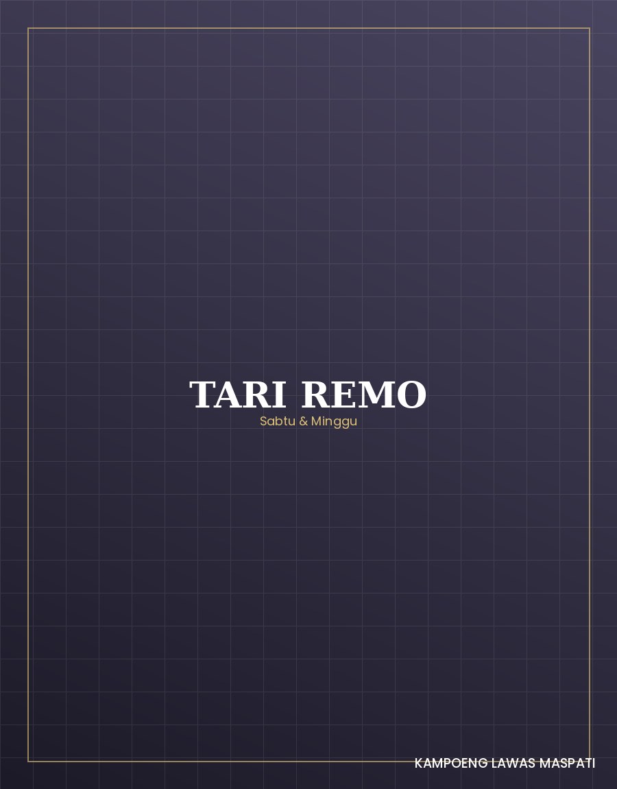 Pertunjukan Tari Remo oleh pemuda kampung