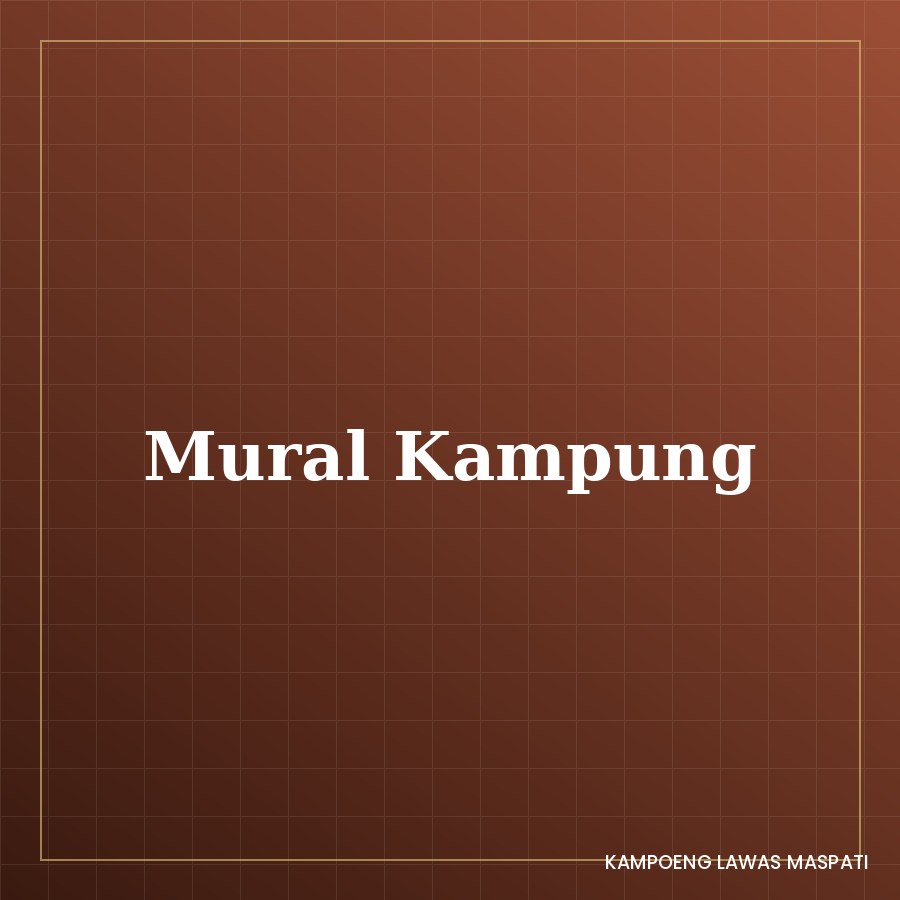 Mural di dinding kampung